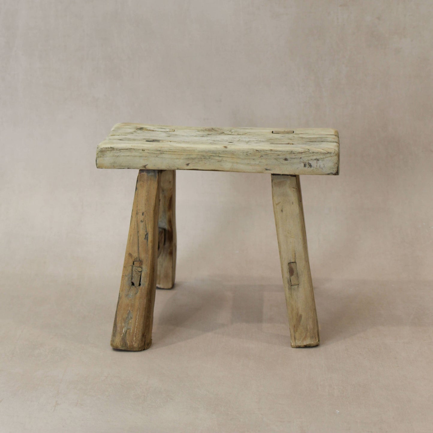 Vintage Elm Small Stool