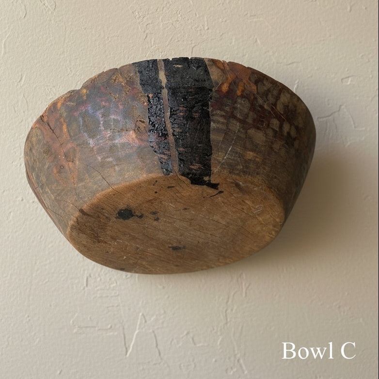 Vintage Wooden Parat Bowl
