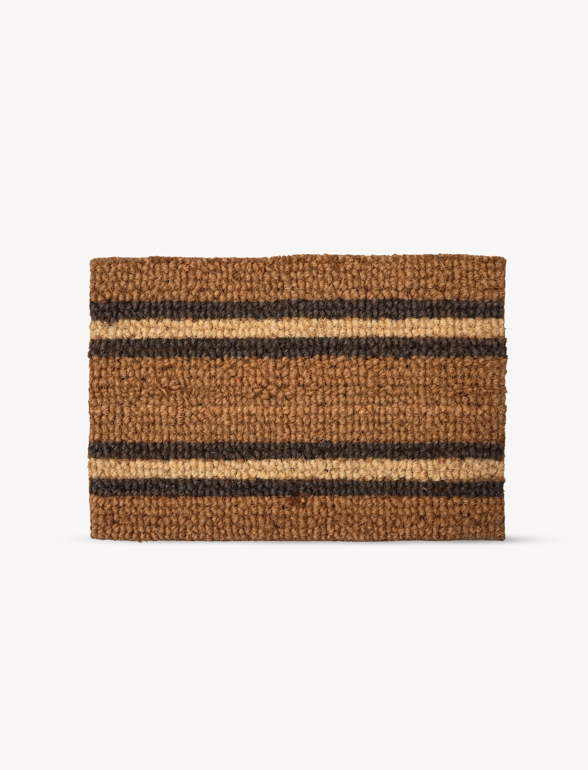 Striped Coir Doormat - Design Vintage