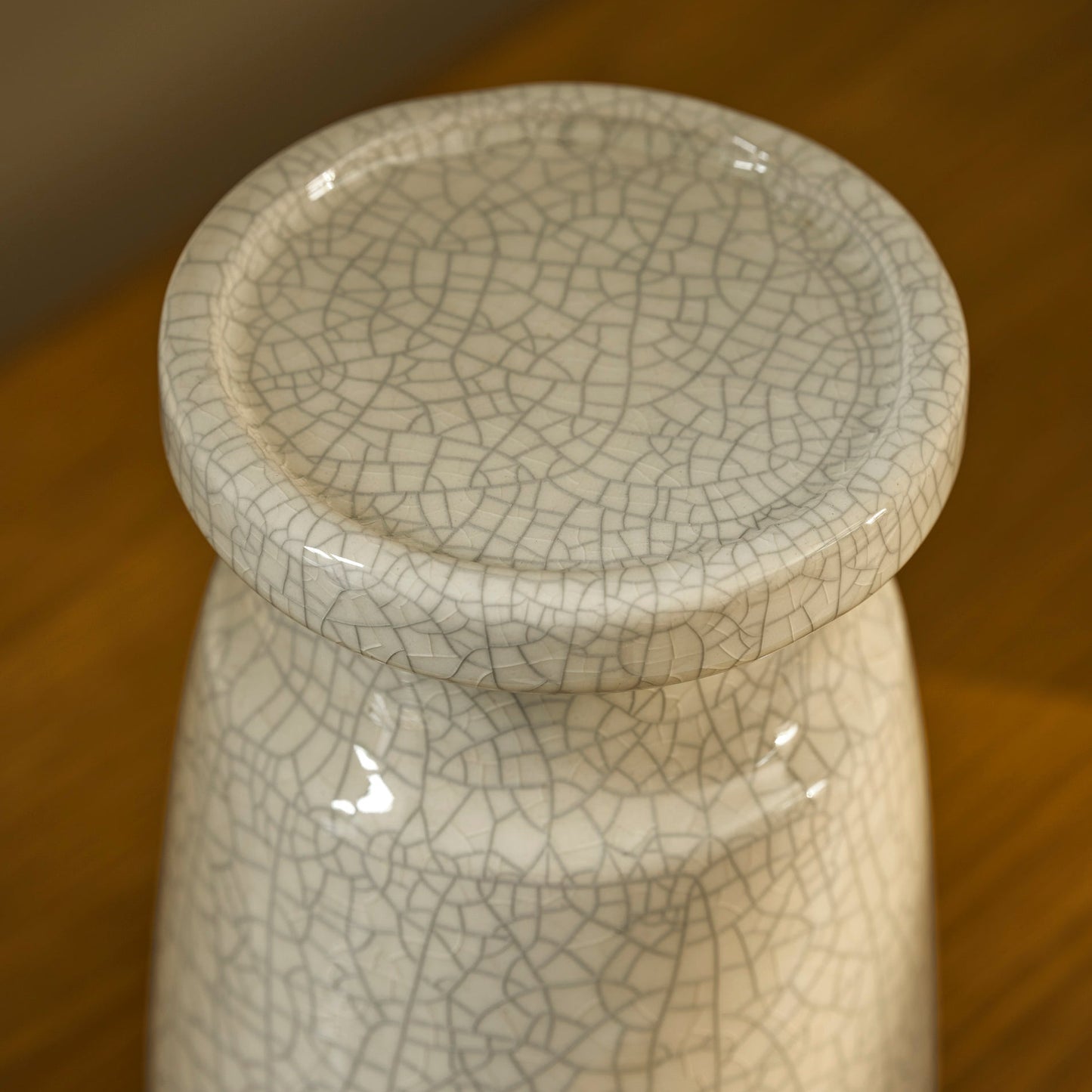 Crackle Glaze Candle Holder
