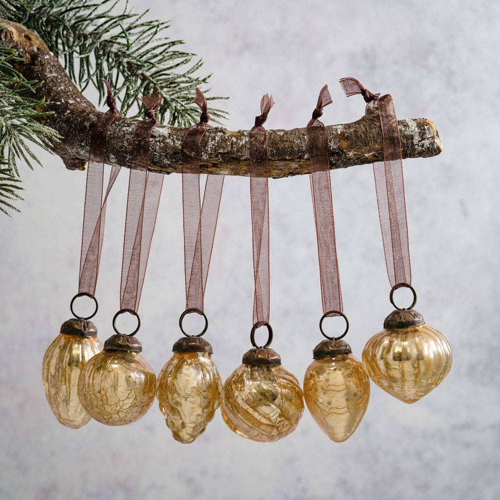 Set of 6 Champagne Glass Baubles