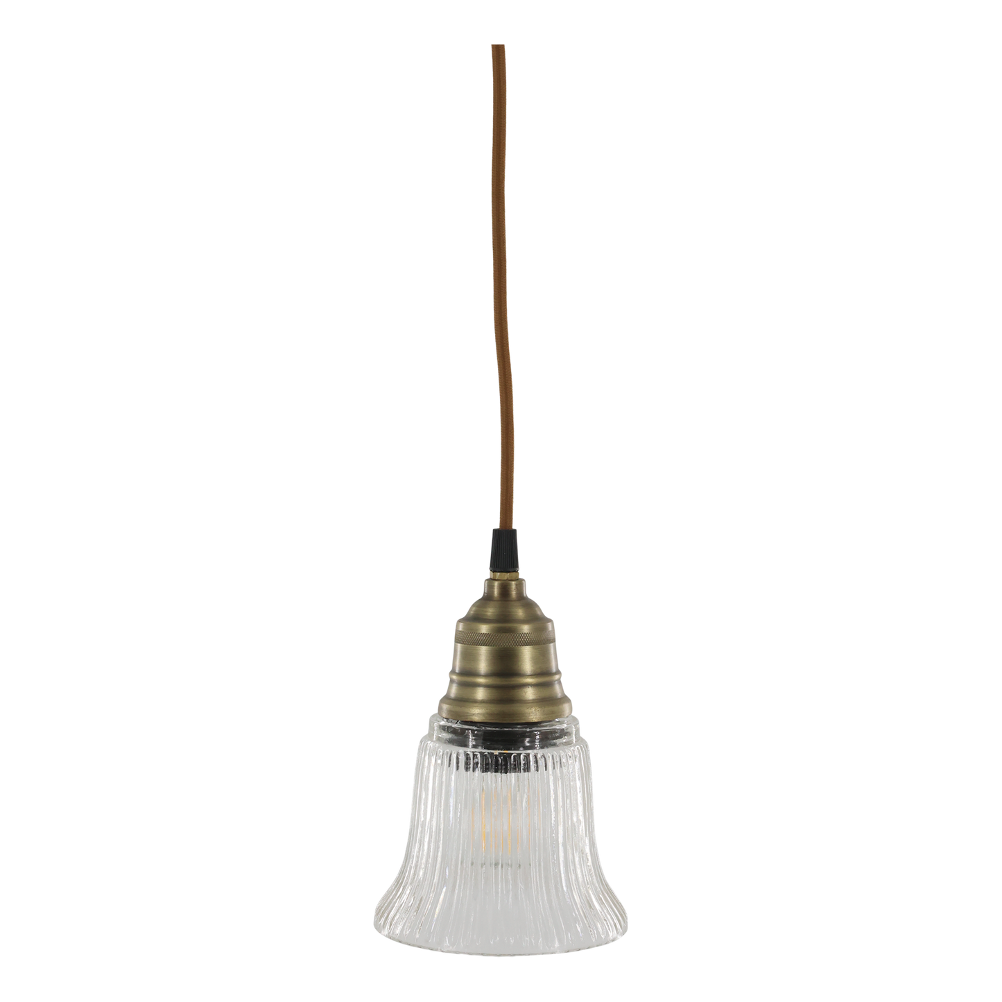 Ribbed Glass Pendant