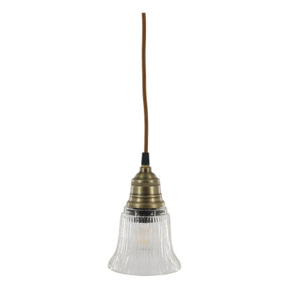 Ribbed Glass Pendant