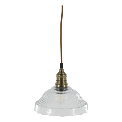 Vintage Style Glass Pendant - Design Vintage