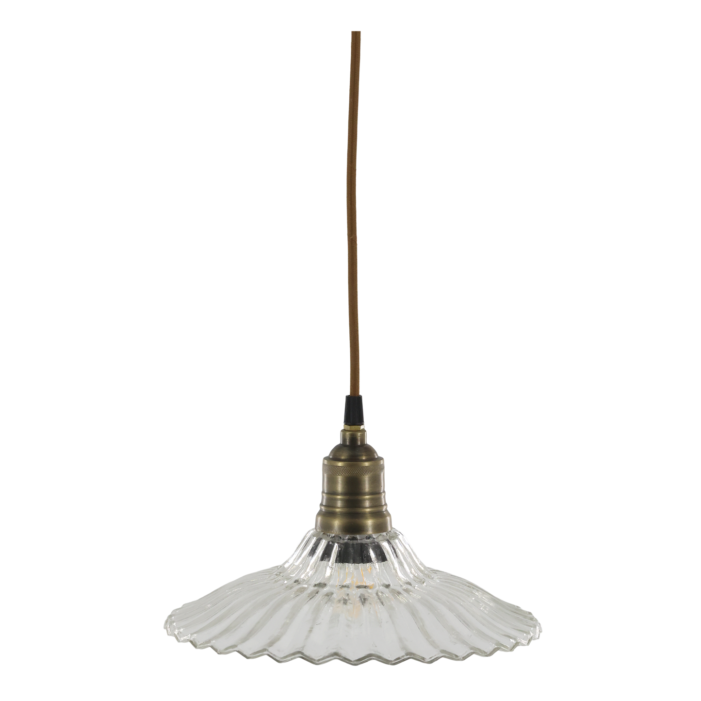 Fluted Glass Pendant - Design Vintage