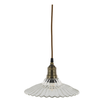 Fluted Glass Pendant - Design Vintage