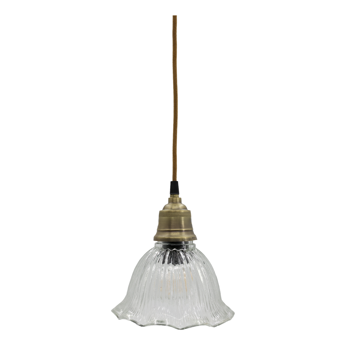 Scalloped Glass Pendant