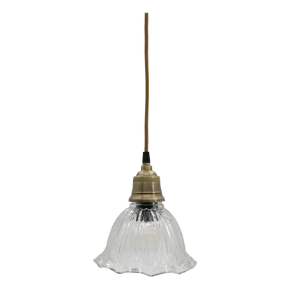 Scalloped Glass Pendant