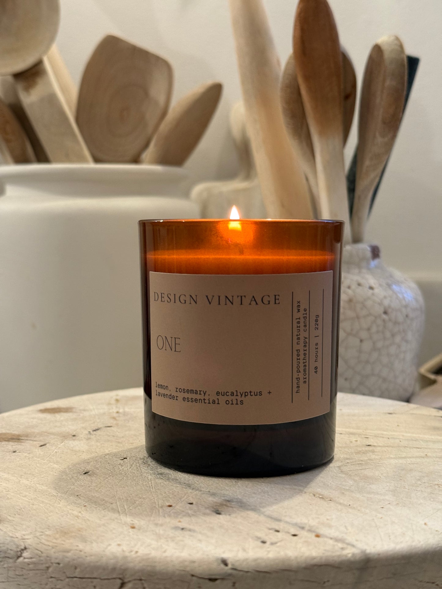 Essential Oil Amber Candles