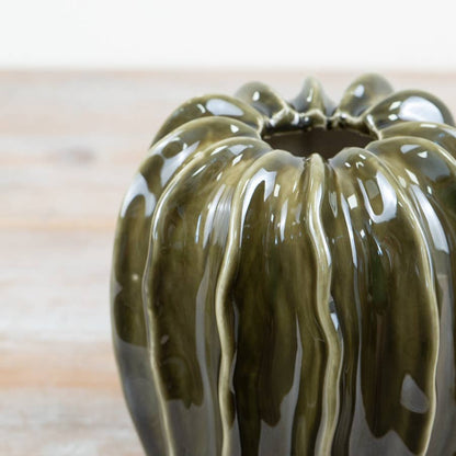 Olive Green Pod Vase