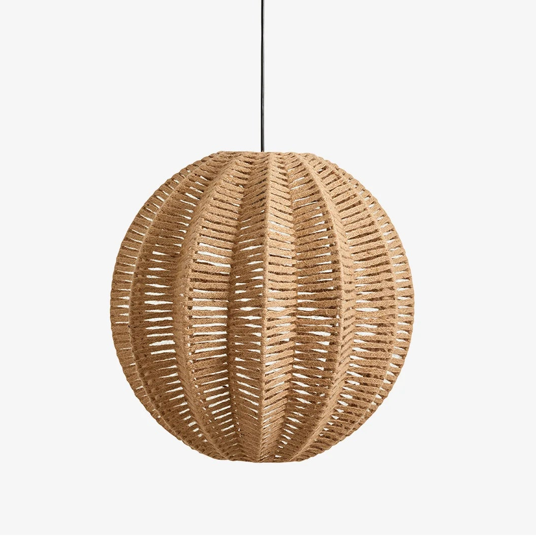 Jute Ball Pendant