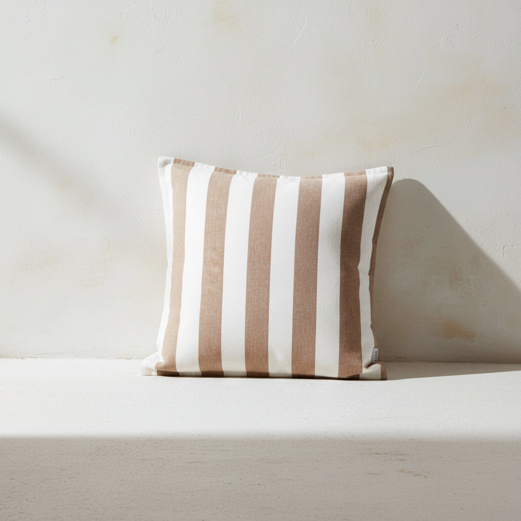 Cotton Stripe Outdoor Cushion - Design Vintage