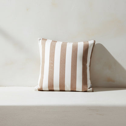 Cotton Stripe Outdoor Cushion - Design Vintage