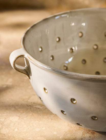 Glazed Stoneware Colander