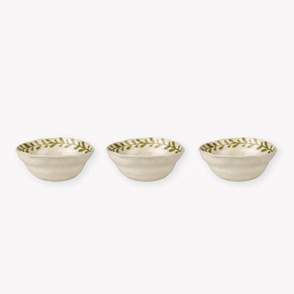 Olive Leaf Nibble Bowls - Design Vintage