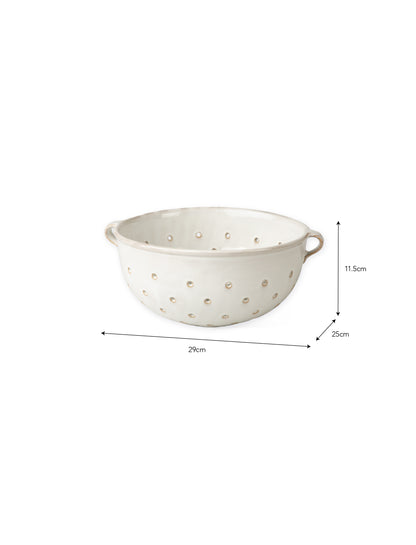 Glazed Stoneware Colander