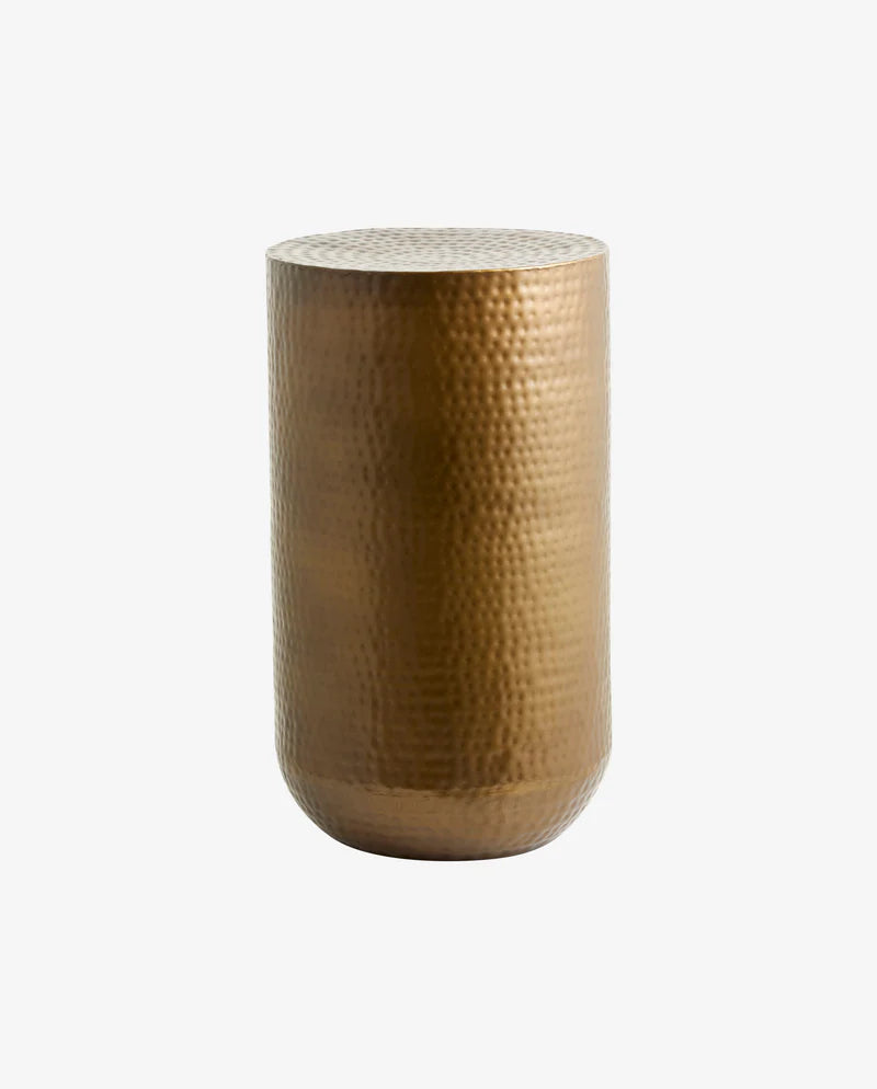 Brass Cylinder Side Table