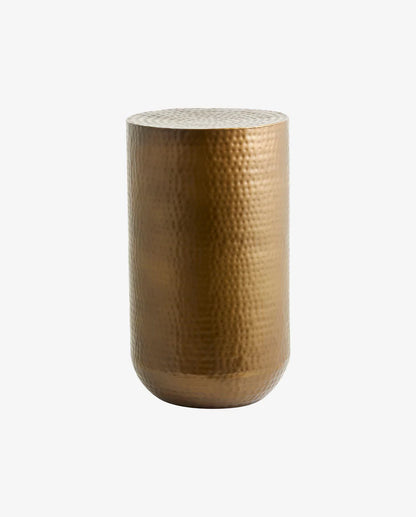 Brass Cylinder Side Table