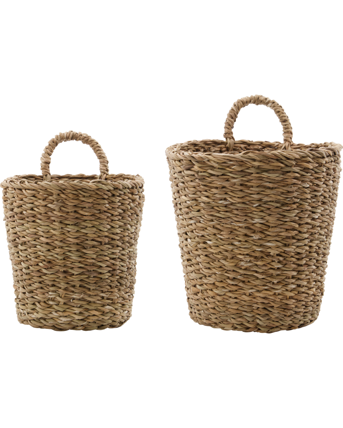 Set of Seagrass Hanging Baskets