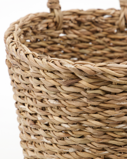 Set of Seagrass Hanging Baskets