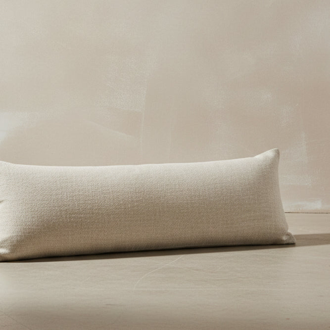 Vintage Plain Linen Bench Cushion
