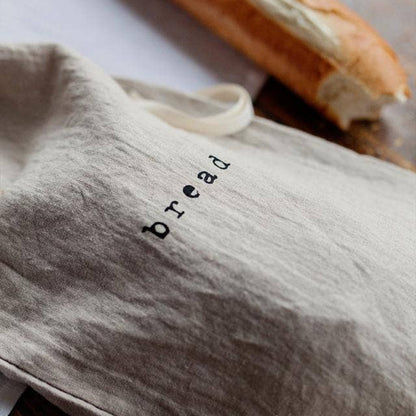 Printed Linen Bread Bag - Design Vintage