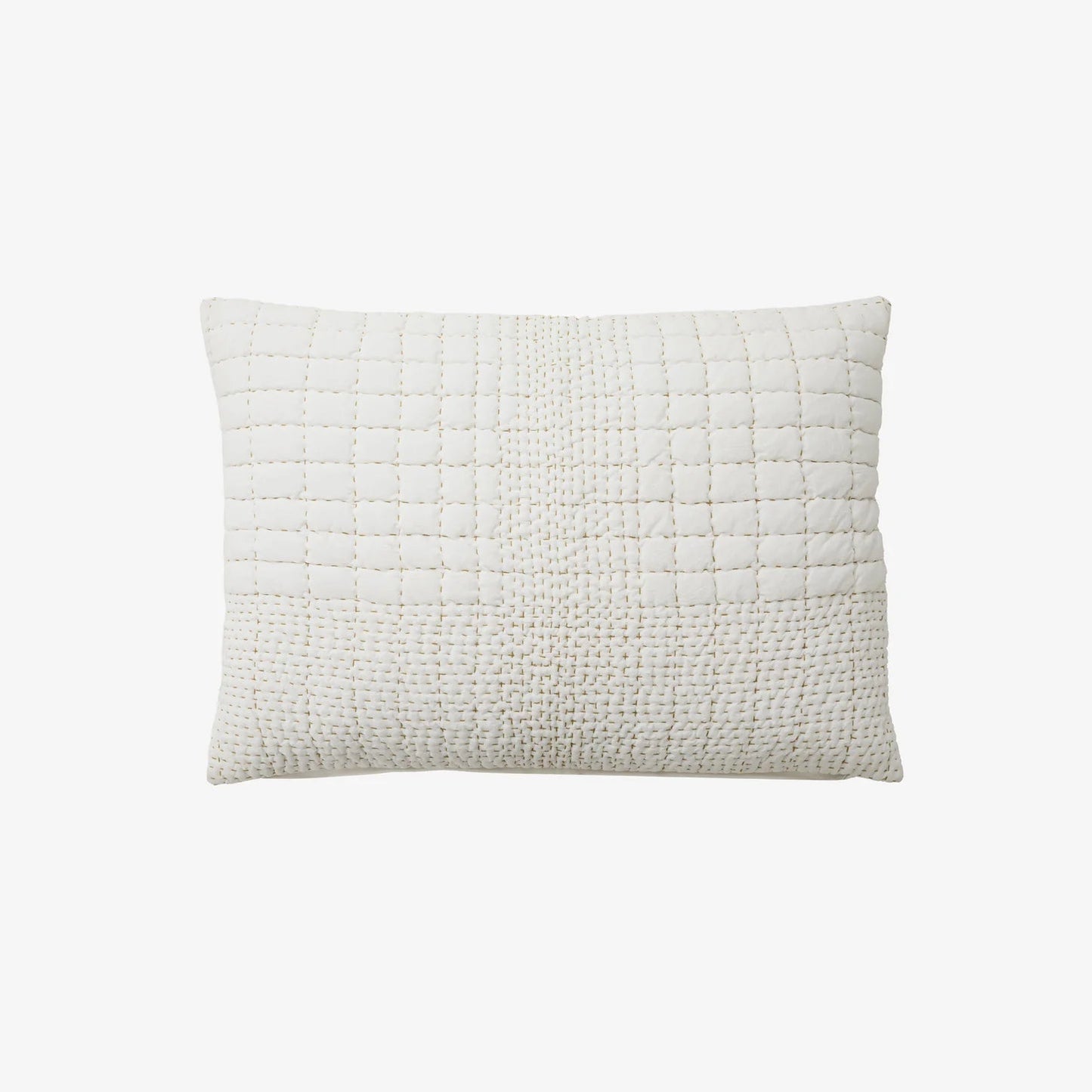 White Hand Quilted Cushion
