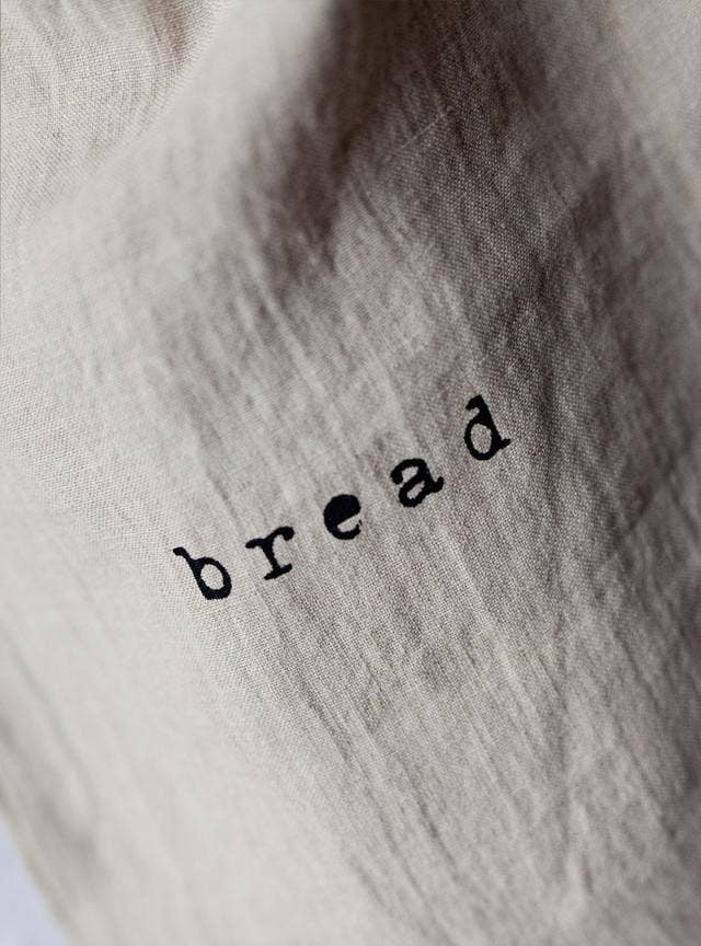 Printed Linen Bread Bag - Design Vintage