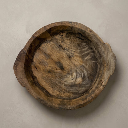Vintage Wooden Tribal Bowl - Design Vintage