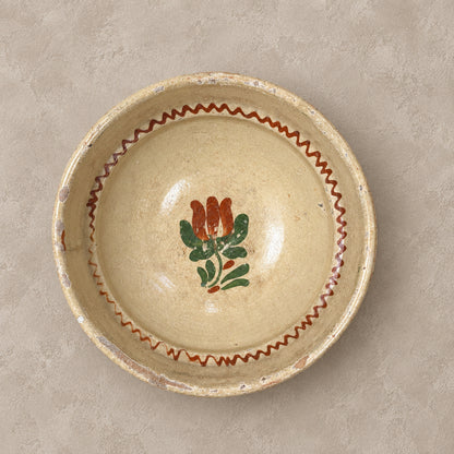 Vintage Hungarian Folk Bowl - Design Vintage