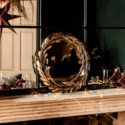 Mistletoe Brass Wreath