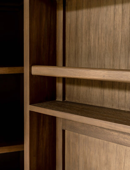 Bayur Wood Double Door Pantry - Design Vintage