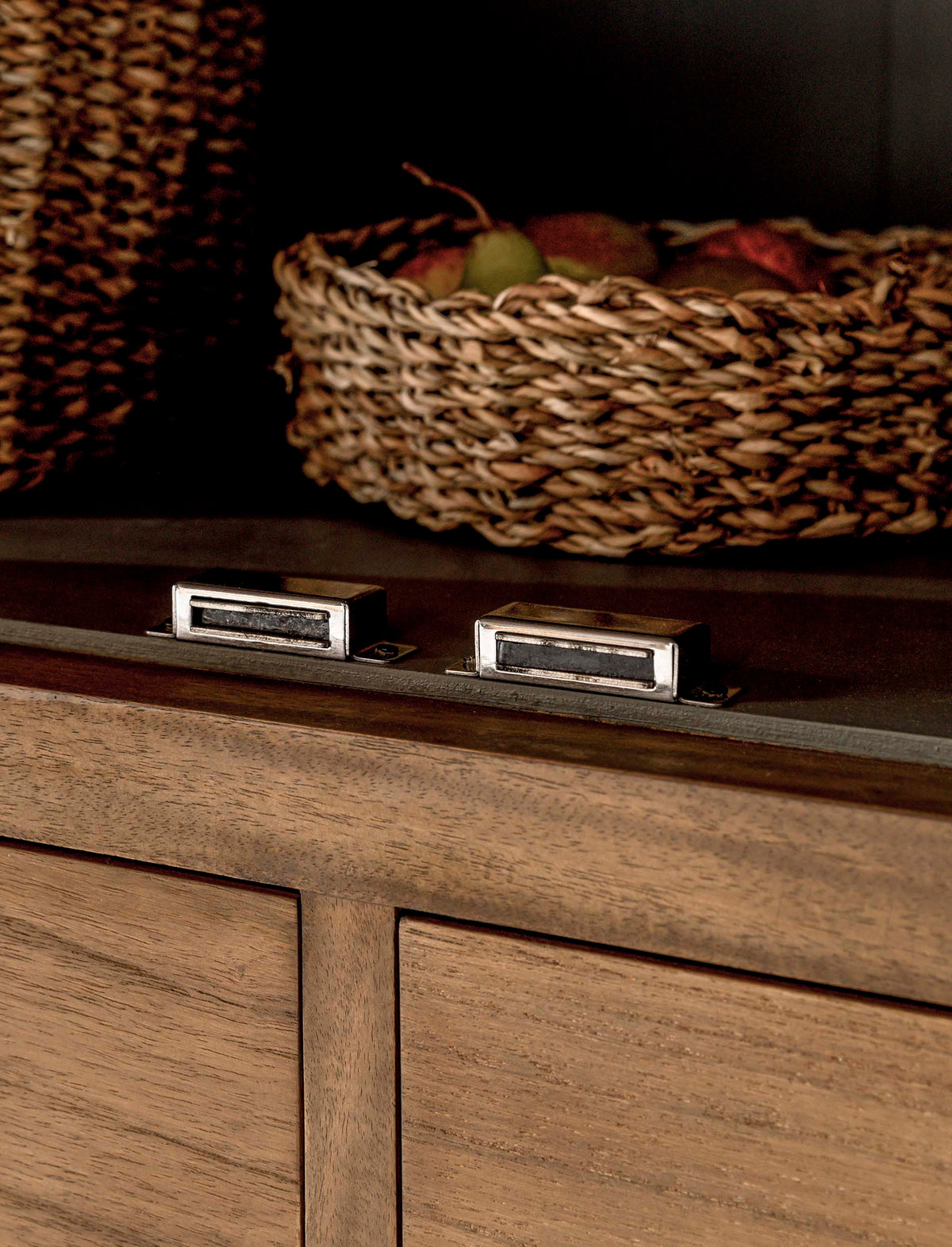 Bayur Wood Double Door Pantry - Design Vintage