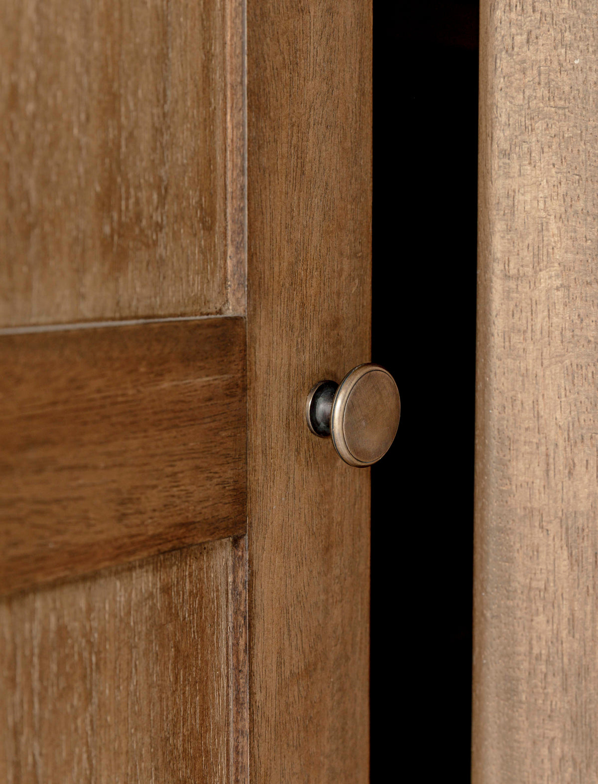 Bayur Wood Double Door Pantry - Design Vintage