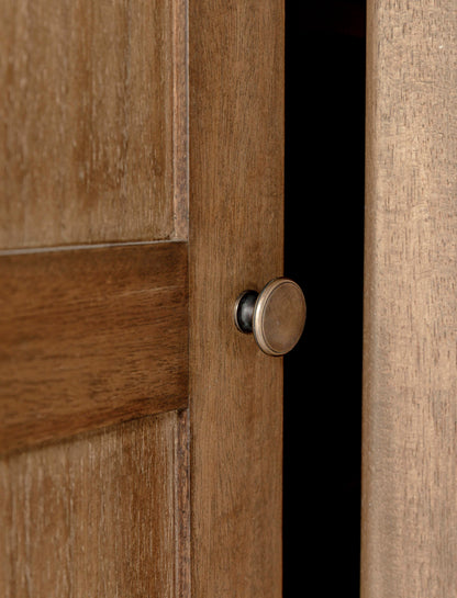 Bayur Wood Double Door Pantry - Design Vintage