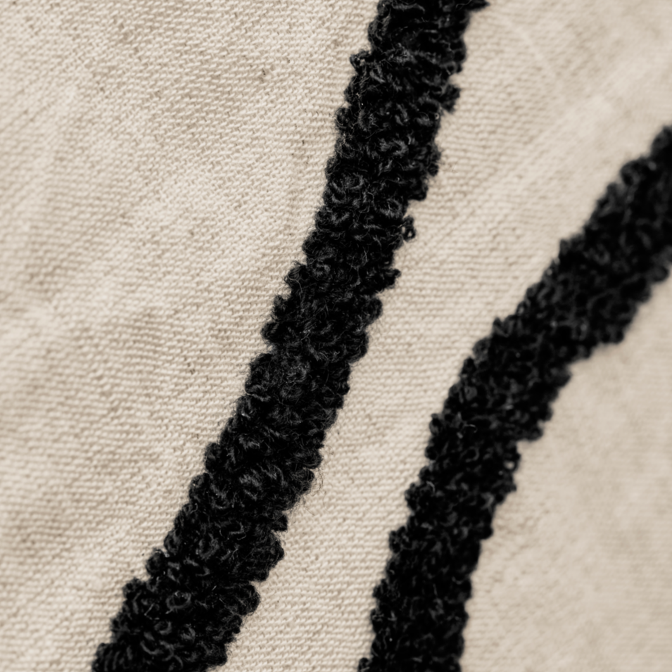 Abstract Linen Cushion - Design Vintage