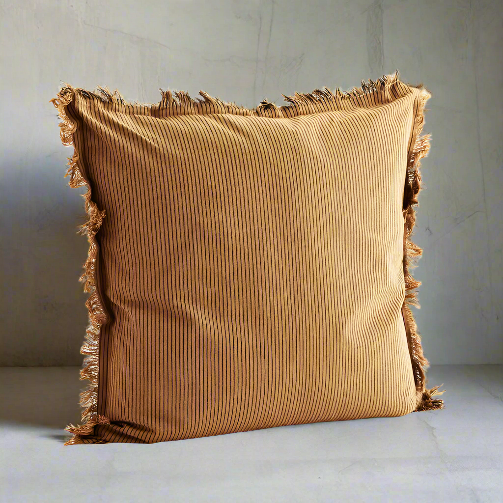 Almond Stripe Cushion - Design Vintage
