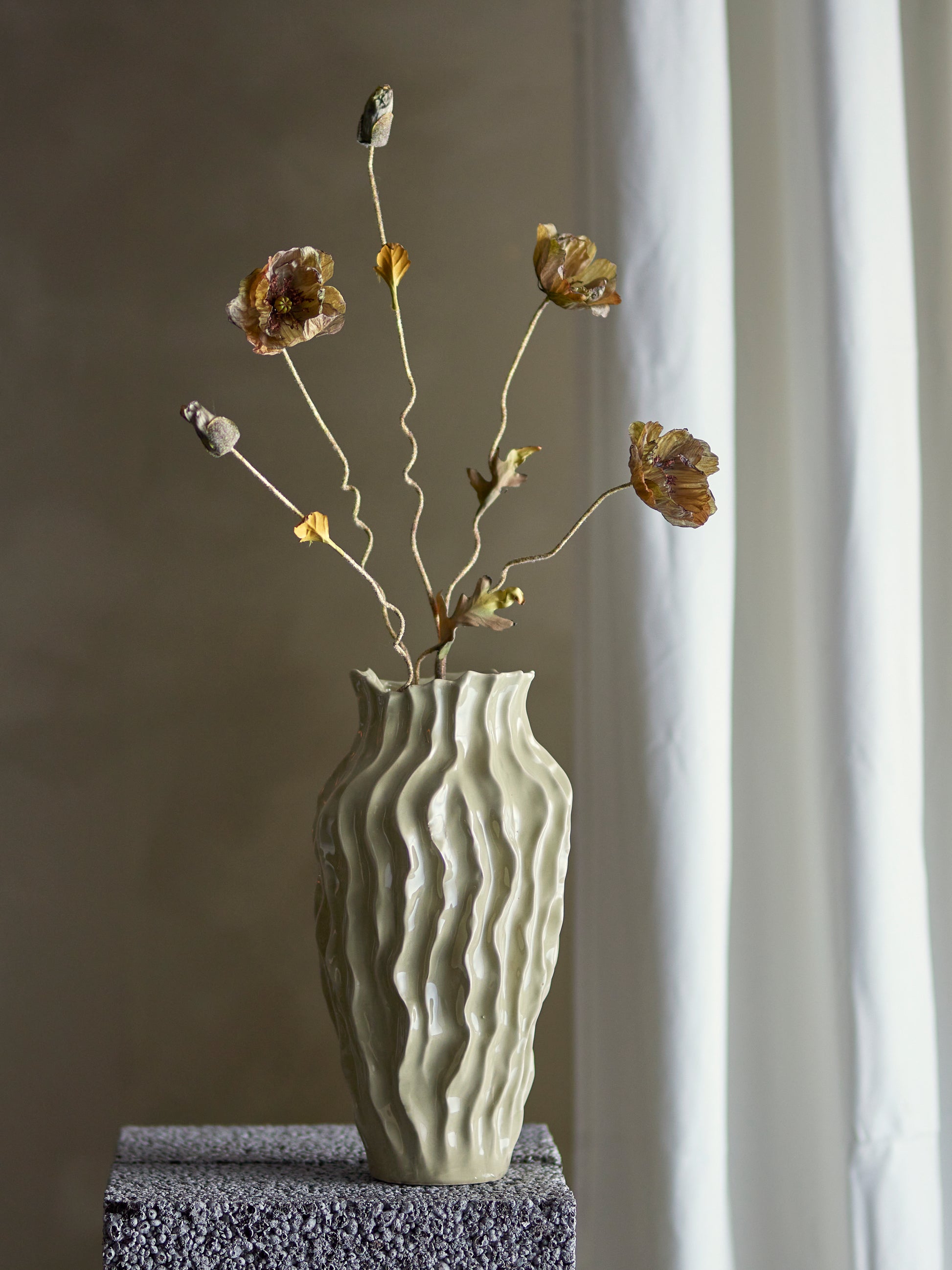 Autumn Poppy Spray - Design Vintage