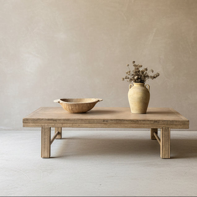 Vintage Elm Coffee Table 'Alva'