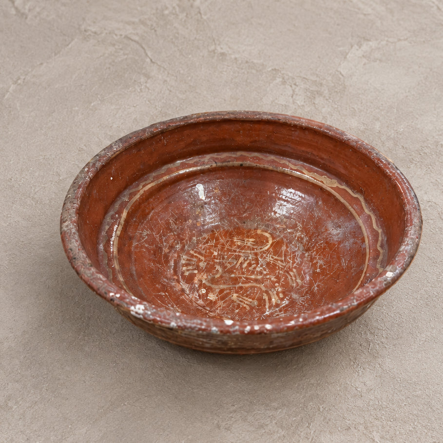 Vintage Hungarian Folk Bowl - Design Vintage
