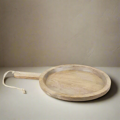 Round Wood Serving Board - Design Vintage
