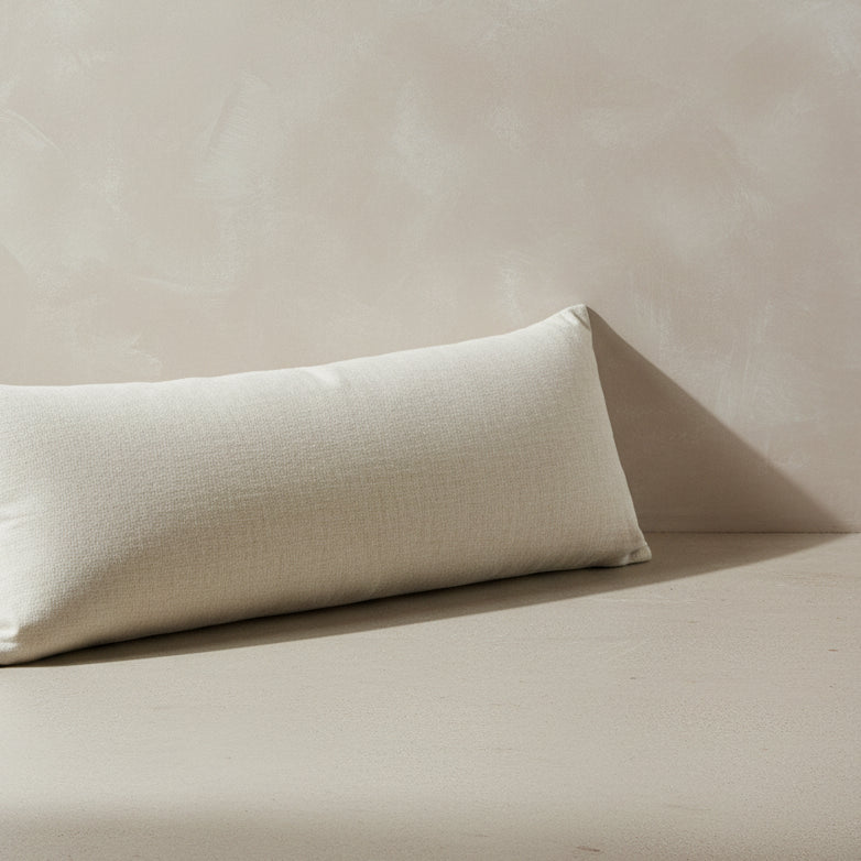 Vintage Plain Linen Bench Cushion