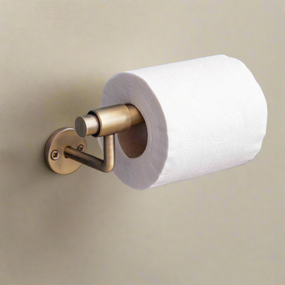 Brushed Brass Toilet Roll Holder