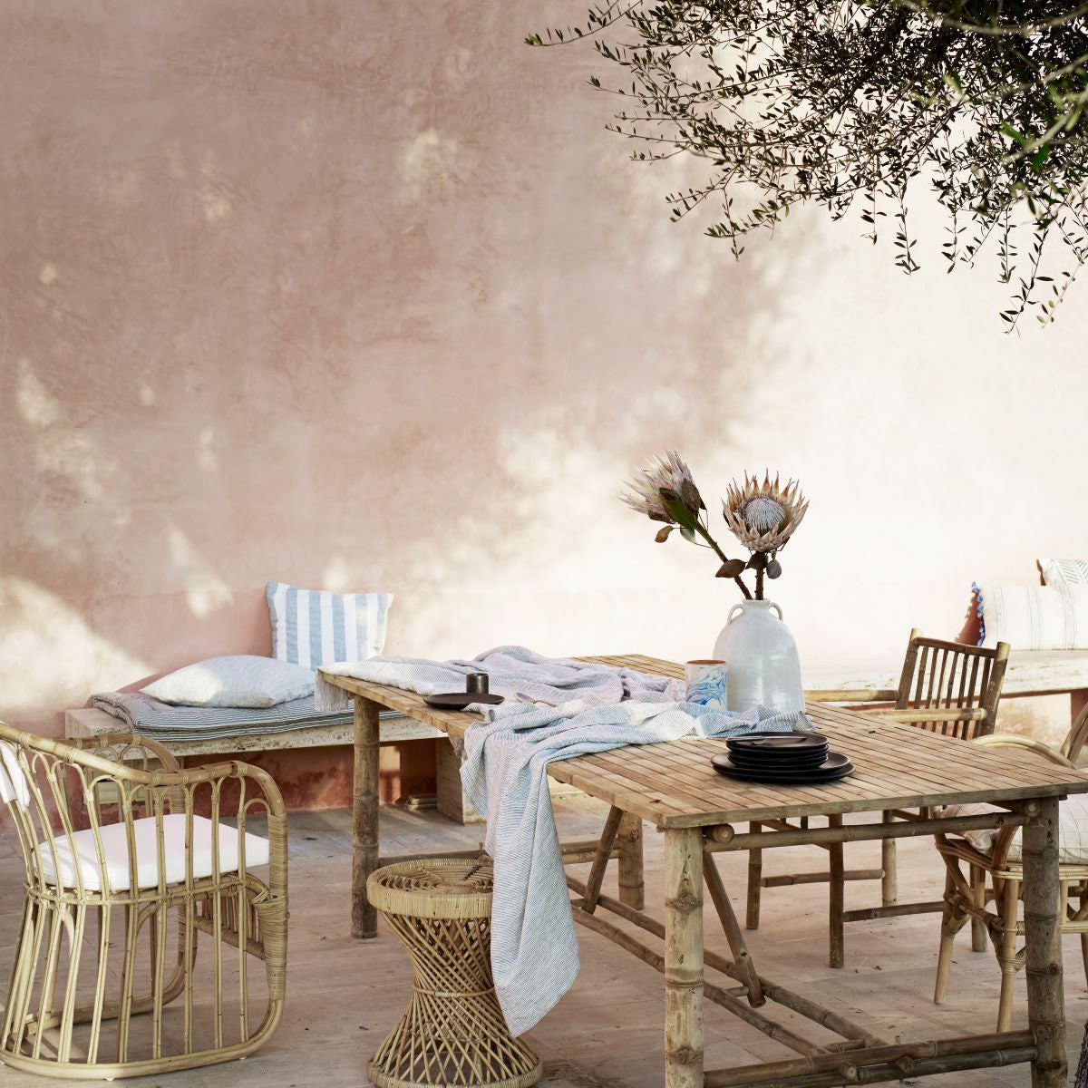Bamboo Dining Table - Design Vintage