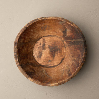 Vintage Wooden Parat Bowl