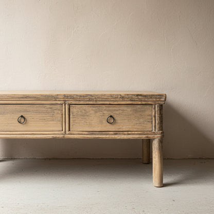 Vintage Elm Coffee Table 'Dahlia'
