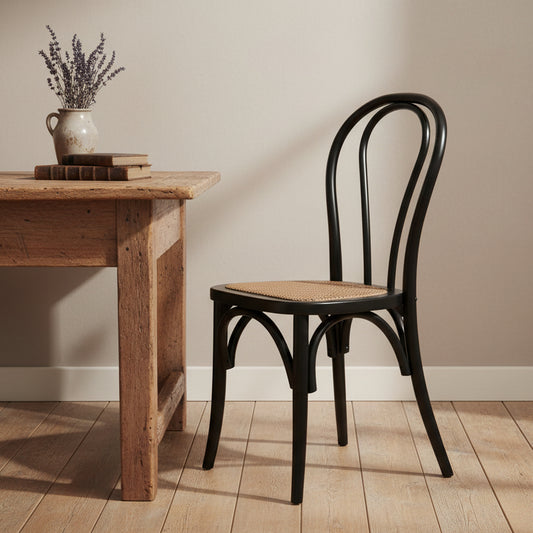 Black Retro Dining Chair - Design Vintage