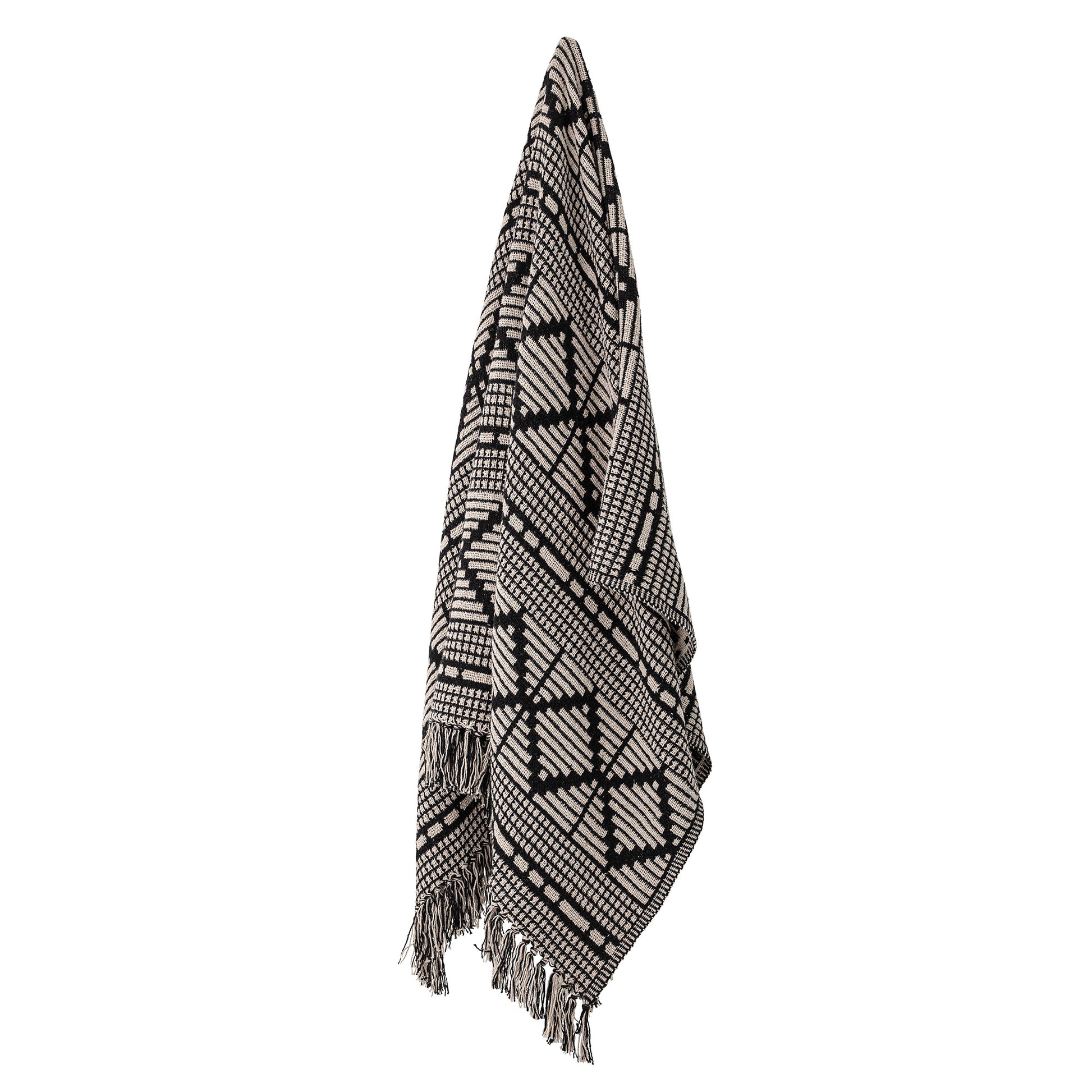 Black Geo Throw - Design Vintage
