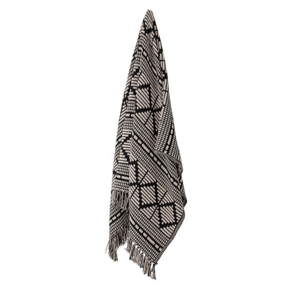 Black Geo Throw - Design Vintage
