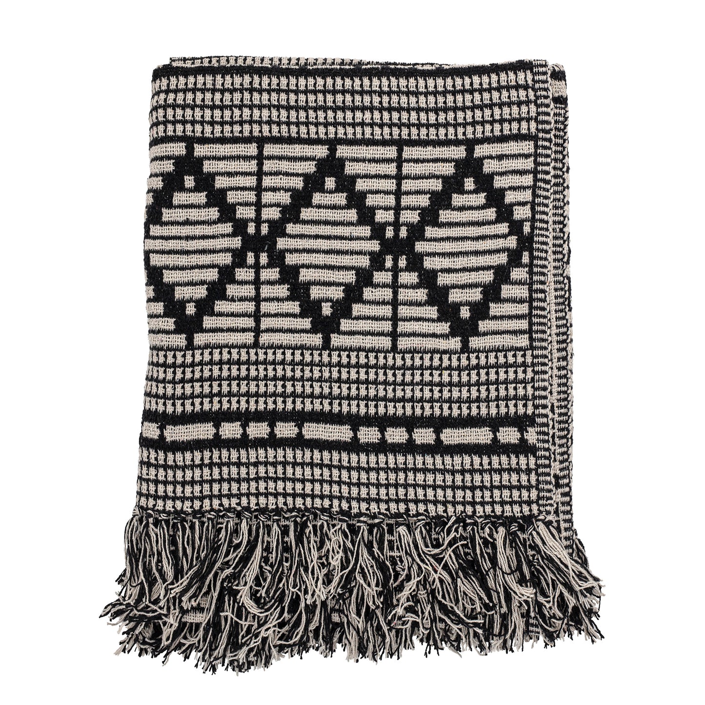 Black Geo Throw - Design Vintage